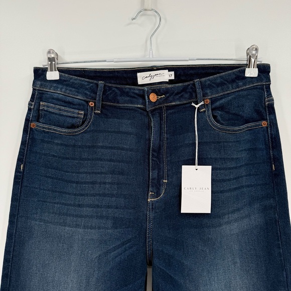 CJLA Carly Jean Chrissy Classic Vintage High Rise Straight Jeans in Dark Wash 17 - Picture 7 of 15